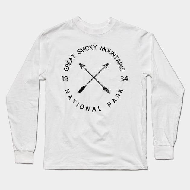 Great Smoky Mountains National Park USA Adventure Long Sleeve T-Shirt by Cascadia by Nature Magick